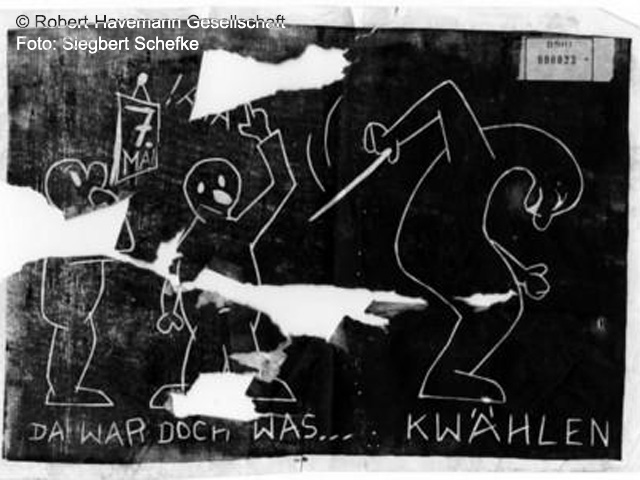 7. Mai 1989 Wahl in der DDR - Graffiti