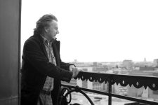 Siegbert Schefke auf der Nikolai-Kirche in Leipzig